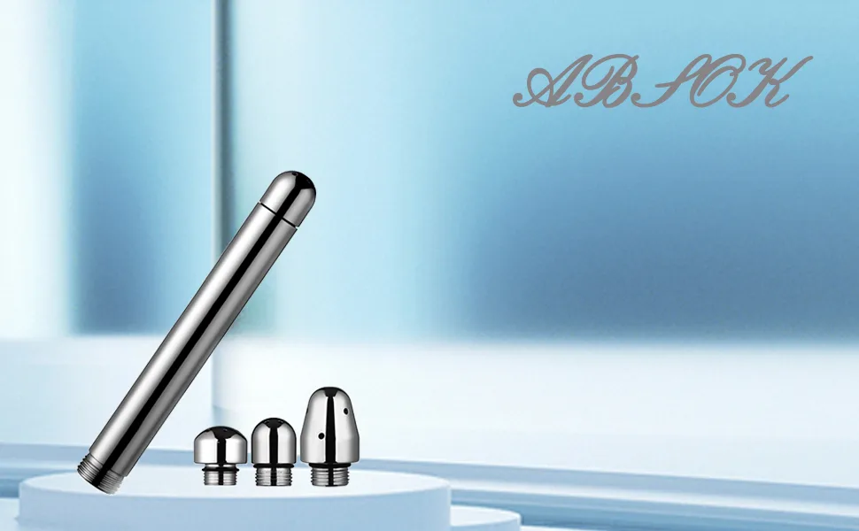 Nozzle Shower 3 Heads Aluminum Cleaner Cleansing Colonic Douche System Cleaner(Silver) - SHOWER