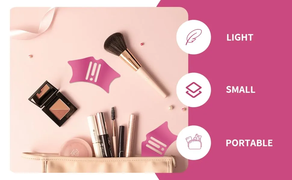 Silicone Nose Contour Eyeliner Stencils Makeup Tool Eyeliner Aid Nose Shadow Reusable Mascara Shield Quick Makeup Template for Nose Shadow Highlighter/Winged Beginners Friendly Applicator Guide Tool - nose contouring tools