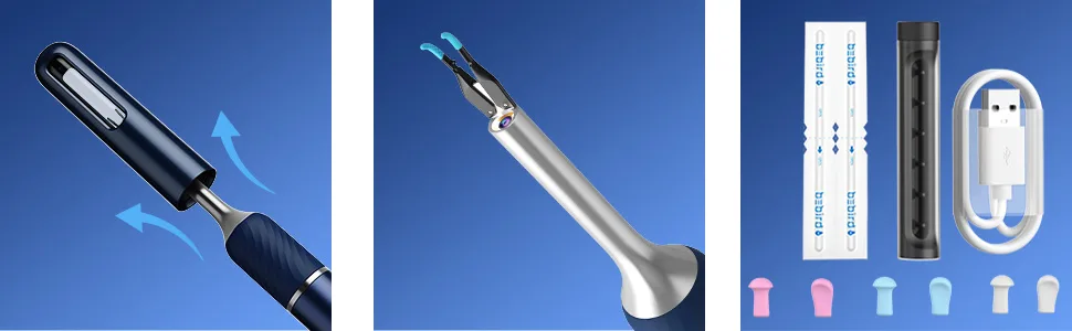 Ear Wax Removal Endoscope Otoscope Earwax Remover Tools Scope with 1080P FHD Camera 6 Led Lights Wireless Connected Compatible with iPhone iPad Android Smart Phones & Tablets - product information 4