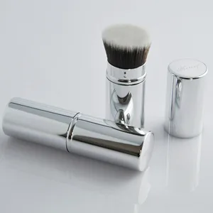 Bare Minerals Retractable Makeup with Cover Retractable Brush Makeup Cosmetic Telescopic Foundation Brush Blush Brush Metal Retractable Brush Kabuki Brush - bare minerals foundation brush foundation brush makeup brushes bare minerals brush