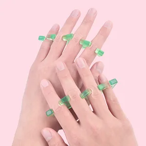 Toe Separators Flexible Soft Silicone Finger Toe Spacers for Nail Polish Pedicure Tools (Green) - product information 5