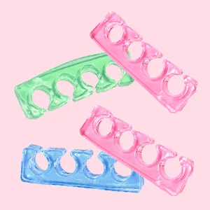 Toe Separators Flexible Soft Silicone Finger Toe Spacers for Nail Polish Pedicure Tools (Green) - product information 9