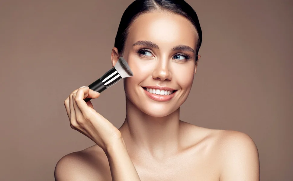 UNIMEIX Kabuki Foundation Brush for Face Sunscreen Brush Applicator Foundation Makeup Brushes for Liquid and Powder Makeup - Kabuki Foundation Brush