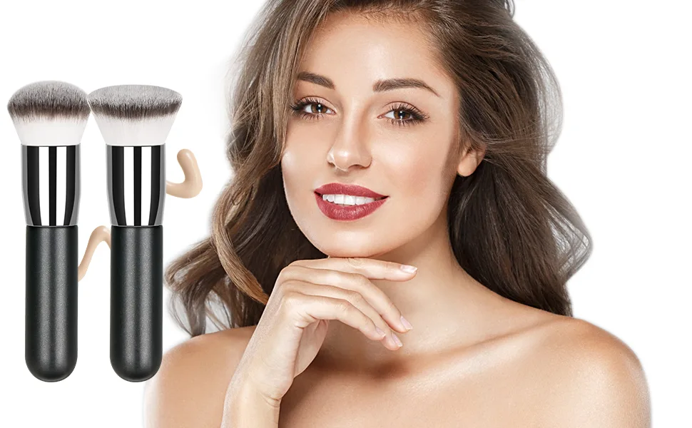UNIMEIX Kabuki Foundation Brush for Face Sunscreen Brush Applicator Foundation Makeup Brushes for Liquid and Powder Makeup - Sunscreen Brush Applicator