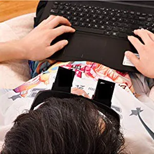 vinmax Bed Prism Spectacles Horizontal Mirror Lazy Readers Glasses 90 Degree Prism Glasses for Laying Down Reading and Watching TV - New Upgrade - lazy glasses