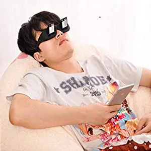 vinmax Bed Prism Spectacles Horizontal Mirror Lazy Readers Glasses 90 Degree Prism Glasses for Laying Down Reading and Watching TV - New Upgrade - lazy glasses