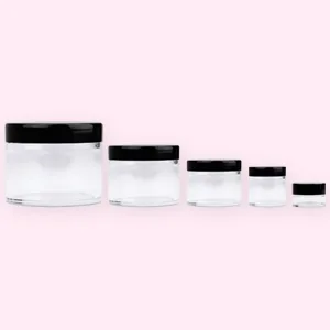 Beauticom 36 Pieces 20G/20ML Round Clear Jars with White Lids for Lotion Creams Toners Lip Balms Makeup Samples - BPA Free - HQ Jar Sizes