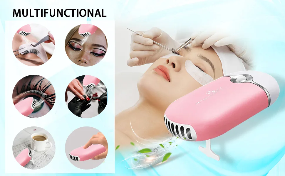 Lash Shampoo for Lash Extensions Eyelash Extension Cleanser Lash Mousse Lash Remover for Lash Extensions Makeup Bag Lash Cleaning Kit - electric handheld air conditioning