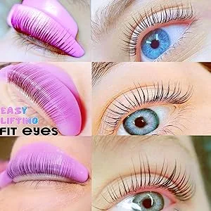 Lash Lift Pad Shield Katya Vinog DIY Eyelash Perming Pads Mega L Curl Perm Rod Roller No Glue Needed On Eyelid Silicone Guard Lifting Eyelashes Up Lami Lamination Roller Perm Rods Ultra Soft & Light - lash lift pad