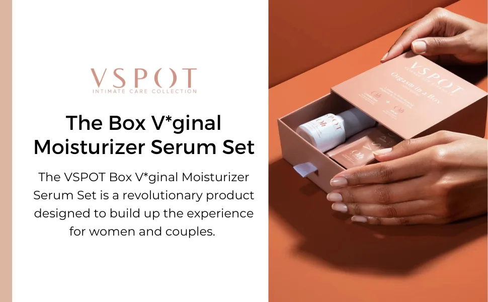 VSPOT Box Vaginal Moisturizer Serum Set Vaginal Rejuvenation Hydrating & Stimulating Gel Developed by OBGYNS - Moisturization