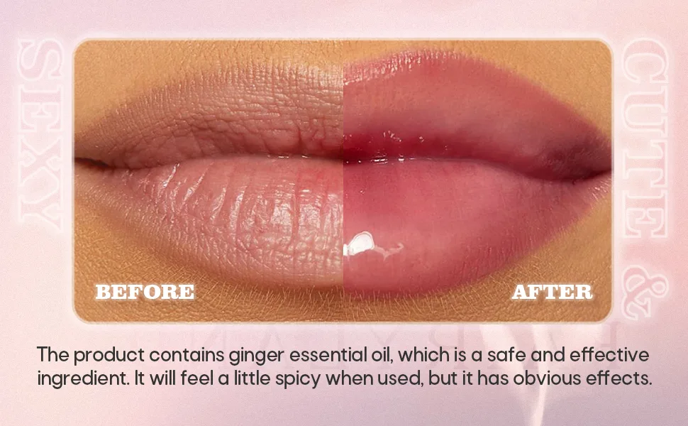 plumping Moisturizing Lip gloss High Shine Lip Plumper Shiny Lip Gloss For Girls and Women (01# LEMONADE) - product information 3