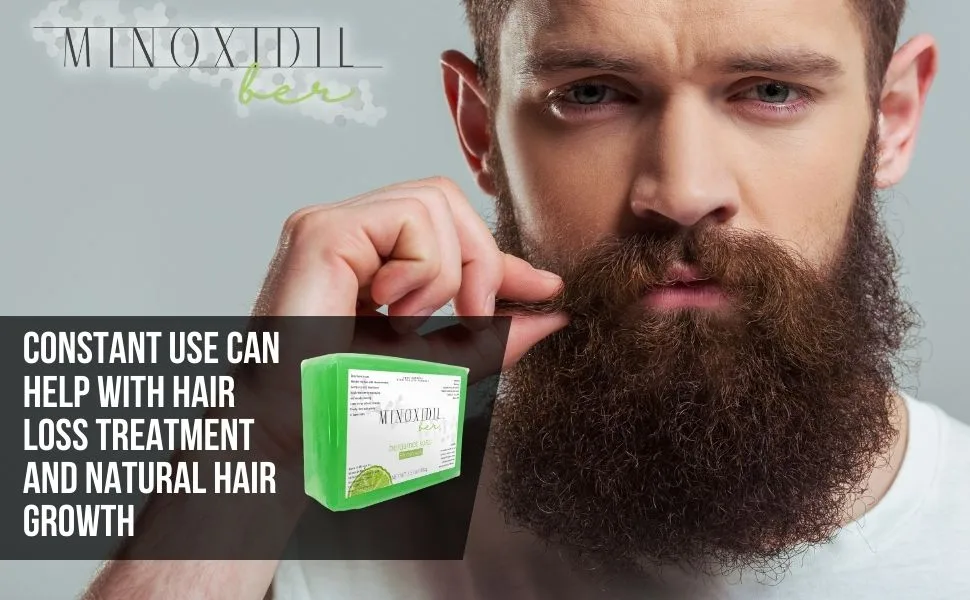 Josue Echavarria Beard and Mustache Soap Minoxidil 5% and Bergamot. Includes 1 Bar of Soap - SOAP