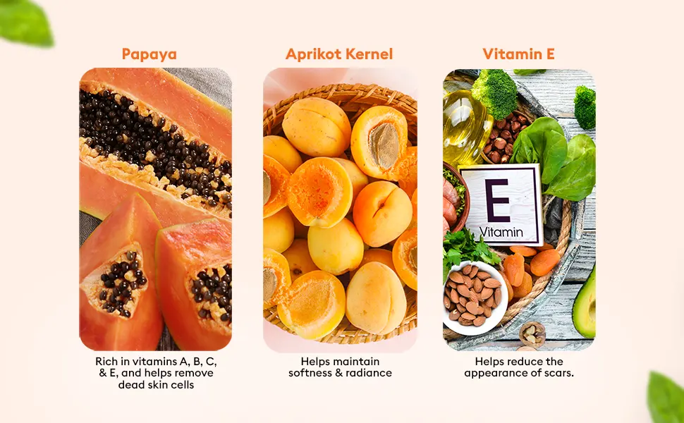 VLCC Papaya & Apricot Face Scrub(80gm) - vlcc under eyes face scrub