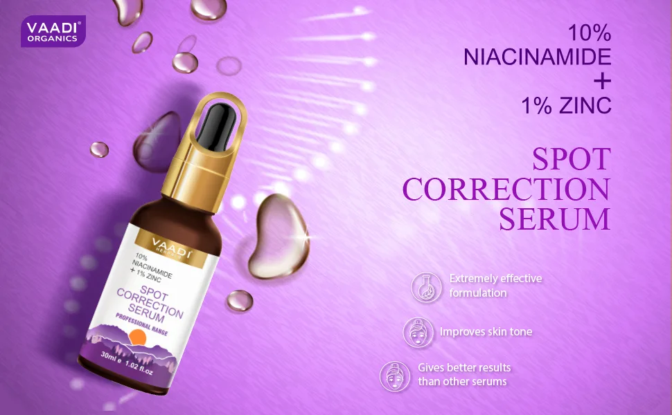 Spot Correction Serum With 10% Niacinamide & 1% Zinc - 30ml - Face Serum