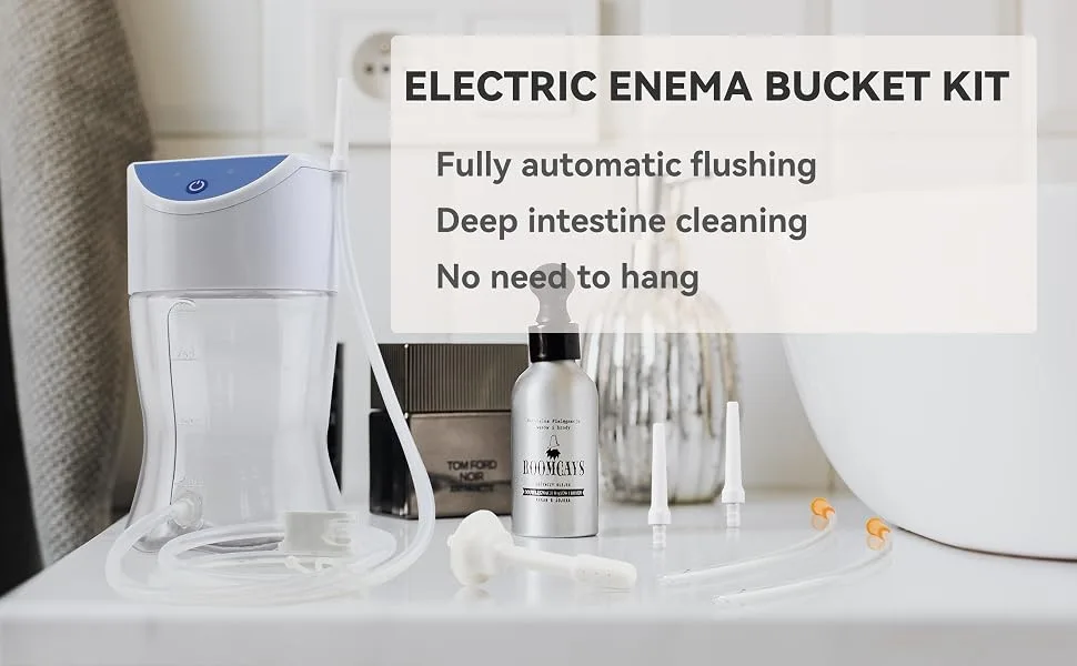 Automatic Enema Bucket kit Electric Enema Kit for Colon Cleansing Organic Coffee Enema Set  - product information 1