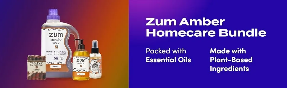 Zum Indigo Wild Amber 64 oz Laundry + Bar + Mist + Hand Soap - product information 4