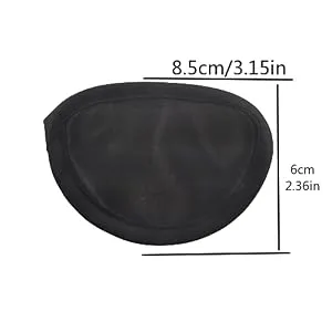 Monocular Black Eye Patch Washable Amblyopia Medical Eye Patch Pirate Suit for Adults and Children - Single eye patch size