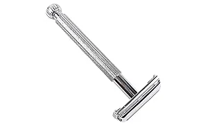 Parker 29L Safety Razor Shave Set - Includes Black Badger Brush Stand & Parker 29L Butterfly Open Safety Razor - product information 3