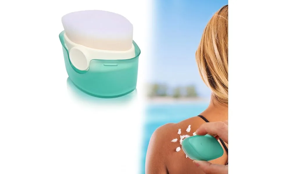 SonKu Sunblock Buddy Brush with Protective Caps Sunscreen Applicator for Kids & Families Sun Cream Brush for Baby-White - product information 2