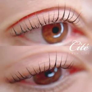 Cite Professional Keratin Lash Lift Kit - Semi-permanent eyelash perm firm curls less damage low odor - Includes Lash Lift Set (sachet) Clear Glue Lifting Tool Silicon Rods(8 sizes) Micro Brush - Lash Lift on Asian Eyes