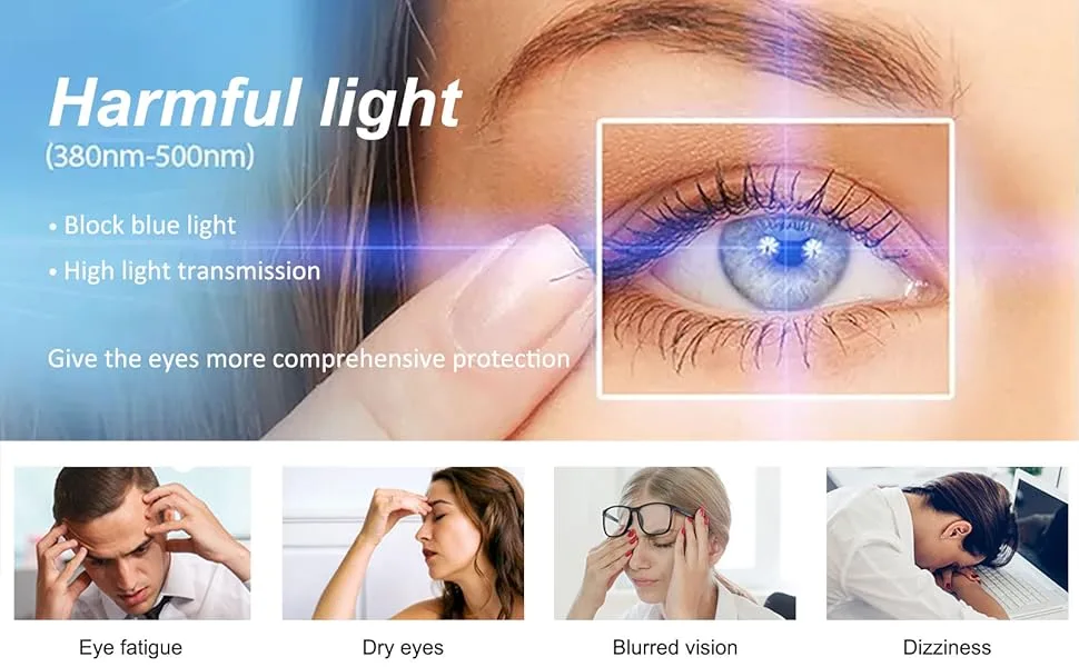 Women Blue Light Blocking Reading Glasses Men Computer Eyeglasses Square Frame Readers Glasses Clear 1.25 x - clear framed reading glasses blue light blocking 1.25 1.75 2.25 2.5 2.75