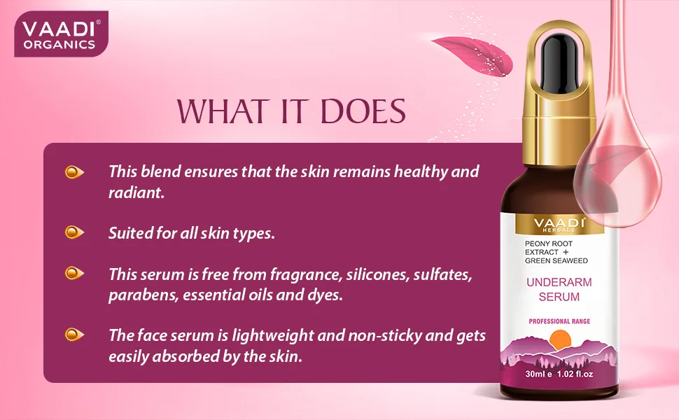 Underarm Serum with Peony Root Extract & Green Seaweed 30 ml - UnderArm Serum