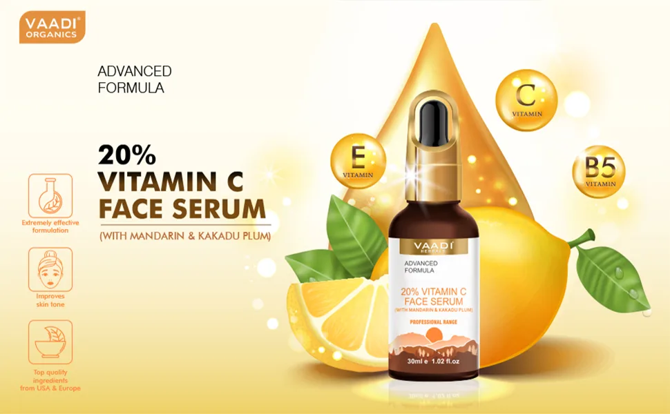 Vitamin C Face Serum (20%) with Mandarin & Kakadu Plum 30 ml - Face Serum