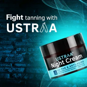 Ustraa Night Cream - De-tan & Anti-aging 50g - Fight Tanning with Ustraa