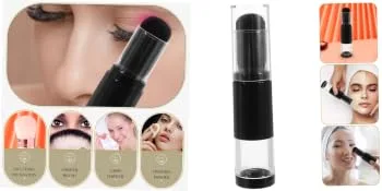 Foundation plastic cosmetic Push type travel makeup portable refillable powder brush Dense Foundation Brush - product information 2