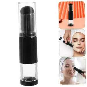 Foundation plastic cosmetic Push type travel makeup portable refillable powder brush Dense Foundation Brush - product information 6