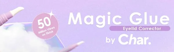 Magic Glue Eyelid Corrector - Eyelid Lifter Clear Adhesive for Hooded eyelids Waterproof and Makeup Proof Invisible Adhesive Pen - Banner