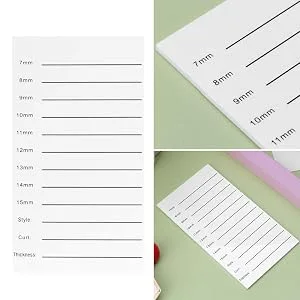 7-15mm False Lash Tray Lash Holder Eyelash Extension Hand Pallet Tray Acrylic Disposable Lash Hand Pallet Lash Tile for Makeup Eyelash Extension - product information 2