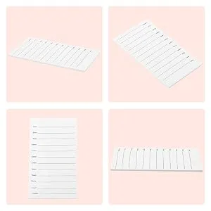 7-15mm False Lash Tray Lash Holder Eyelash Extension Hand Pallet Tray Acrylic Disposable Lash Hand Pallet Lash Tile for Makeup Eyelash Extension - product information 7