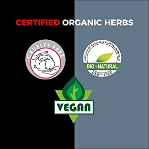 Indus Valley Natural Damage Free Men Mustache & Beard Color for Gray Hair Black - organic beard color