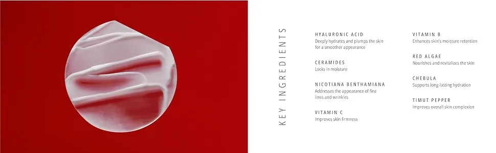 Ympossible Cream Light Refill | Weightless Moisturizer | Long-lasting Hydration | Anti-Aging | Instant Radiance | EWG Verified Leaping Bunny Certified Vegan | 30ml / 1 fl oz. - Key Ingredients