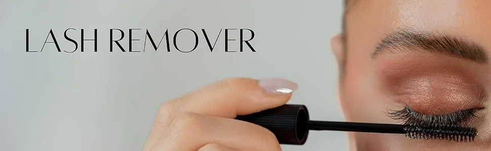Lash Remover - Adhesive Remover For Eyelash Extensions With Spoolie Attachment - Easy Apply - WinkClique Lash Remover