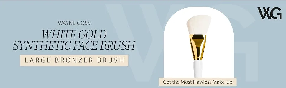 White Gold Synthetic Face Brush #1 Large Bronzer Brush - SPN-TRAP