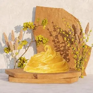 Lanolin 4 oz.Pure 100% USP grade. Skin protectorate and moisturizer that delivers deep hydration and nourishment excellent as a nipple cream. Made by DMSOSTORE - Lanolin on a stone slab surrounded by wildflowers