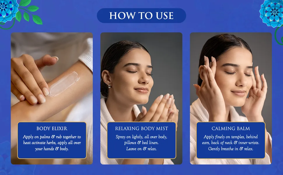 SPA CEYLON De-stress Home Spa Set | Ayurvedic Spa Gift Kit | Soothing and Harmonizing the Body and Mind | Natural Pampering Set - home spa set