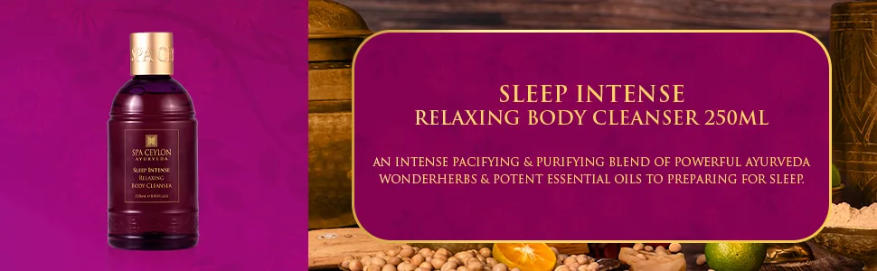 SPA CEYLON Sleep Intense Relaxing Body Cleanser | Ayurvedic Herbal Liquid Soap with Essential Oils | Shower Gel | Bath Products - Relaxing Body Cleanser