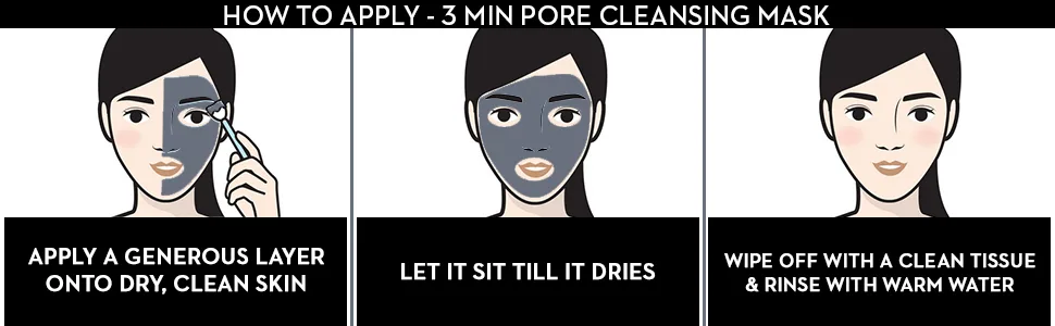 SUGAR Cosmetics Power Clay 3-min Pore Cleansing Mask with Charcoal 50 ml - product information 4