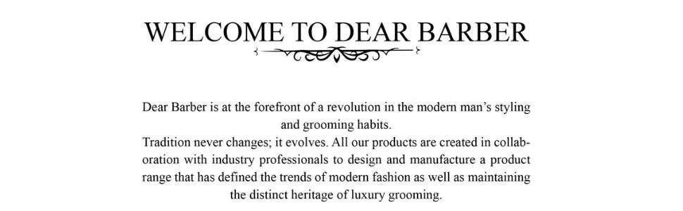 Dear Barber Shave Cream Sensitive Shaving Cream Lubricates and Protects The Skin for a Silky Smooth Shave 100ml - Welcome