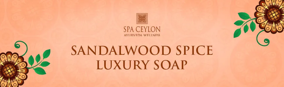 SPA CEYLON Sandalwood Spice Luxury Soap | Herbal Soap | Bath Soap | All Natural | for All Skin Types - soap