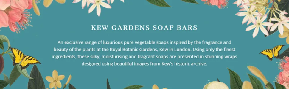 Royal Botanical Gardens Kew Pineapple & Pink Lotus Shea Butter Soap 240g - product information 1