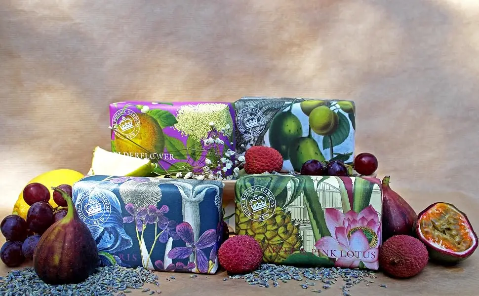 Royal Botanical Gardens Kew Pineapple & Pink Lotus Shea Butter Soap 240g - soap