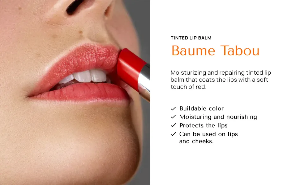 CHADO Cosmetics Baume Tabou Tinted Lip Balm Red - tinted lip balm, red