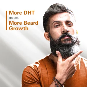 Ustraa Beard Growth Oil Advanced - 2oz - For Patchy Beard With Redensyl DHT Booster Nourishment & Moisturization No Harmful Chemicals - More DHT means More Beard Growth