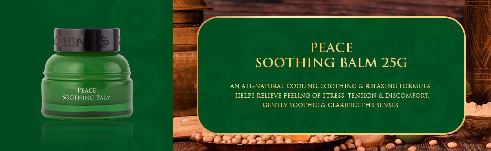 SPA CEYLON PEACE Soothing Balm | Instant Cooling Relief | Natural & Silicone-Free | Paraben-Free | Suitable for all skin types - soothing balm