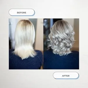 Nirvel Artic Blond Mask - artic blond mask before and after