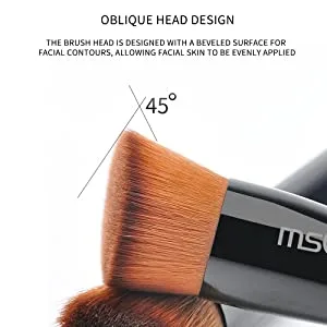 Foundation Brush Angled MSQ Makeup Brush Face Brush - Perfect for Blending Liquid Cream Concealer -Premium Quality Synthetic Dense Bristles - product information 3